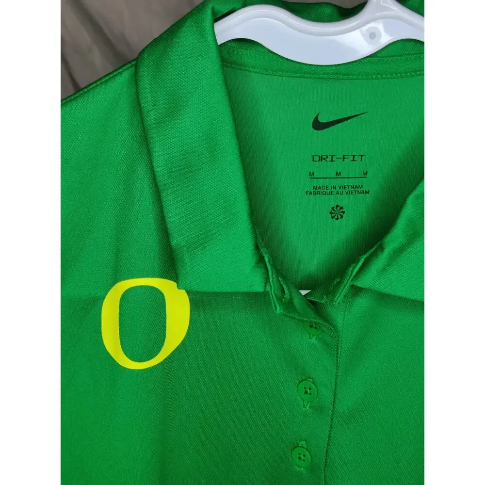 Nike Oregon Ducks Men's Short Sleeve Polo Shirt Green size M